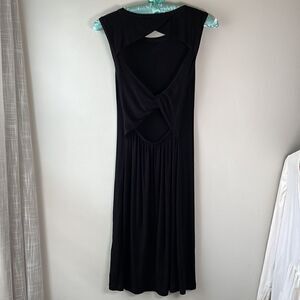 EUC Nordstrom Splendid Black Sleeveless Ribbed Mini Dress Open Back XS